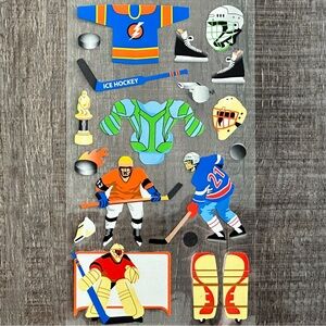 💞 New Ice Hockey Scrapbook Stickers